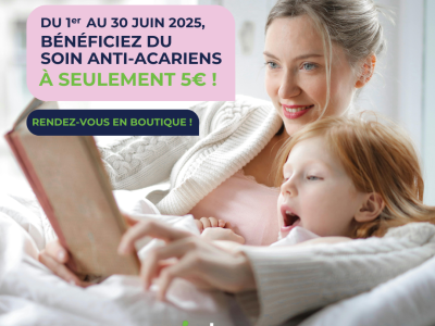 Promo JUIN - Anti-acariens à 5€