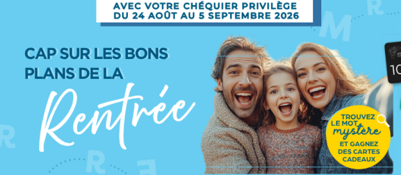 chéquier rentrée 2026